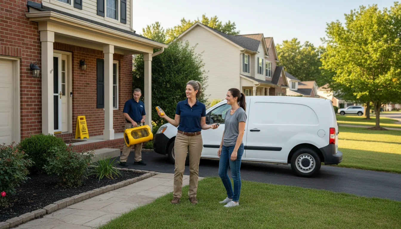 Residential water damage restoration in Lockport, KY
